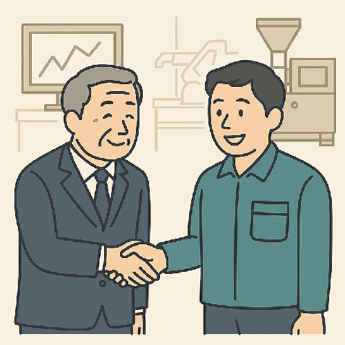 各種FA機器が設置された工場内の導入後の全景写真